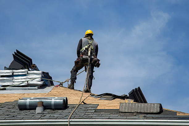 Professional Gutter Installation technician working in Black Lick, PA